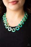 Fashionista Fever - Blue Necklace - Paparazzi Accessories Necklace Bedazzle Me Pretty Mobile Fashion Boutique