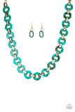 Fashionista Fever - Blue Necklace - Paparazzi Accessories Necklace Bedazzle Me Pretty Mobile Fashion Boutique