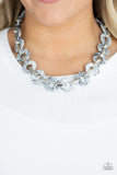 Fashionista Fever - Silver Necklace - Paparazzi Accessories Necklace Bedazzle Me Pretty Mobile Fashion Boutique