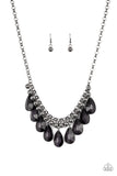 Fashionista Flair - Black Necklace - Paparazzi Accessories Necklace Bedazzle Me Pretty Mobile Fashion Boutique