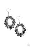 Fashionista Flavor - Black Earrings - Paparazzi Accessories Earrings Bedazzle Me Pretty Mobile Fashion Boutique