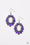 Fashionista Flavor - Purple Earrings - Paparazzi Accessories Earrings Bedazzle Me Pretty Mobile Fashion Boutique