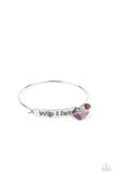 Fearless Fashionista - Purple Bracelet - Paparazzi Accessories Bracelet Bedazzle Me Pretty Mobile Fashion Boutique