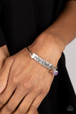 Fearless Fashionista - Purple Bracelet - Paparazzi Accessories Bracelet Bedazzle Me Pretty Mobile Fashion Boutique