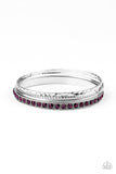 Fearless Shimmer - Purple Bracelet - Paparazzi Accessories Bracelet Bedazzle Me Pretty Mobile Fashion Boutique