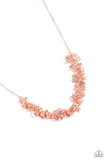 Fearlessly Floral - Copper Necklace - Paparazzi Accessories Necklace Bedazzle Me Pretty Mobile Fashion Boutique