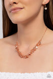 Fearlessly Floral - Copper Necklace - Paparazzi Accessories Necklace Bedazzle Me Pretty Mobile Fashion Boutique