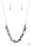 Fearlessly Floral - Purple Necklace - Paparazzi Accessories Necklace Bedazzle Me Pretty Mobile Fashion Boutique
