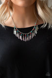 Feathered Ferocity - Multi Necklace - Paparazzi Accessories Necklace Bedazzle Me Pretty Mobile Fashion Boutique