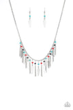 Feathered Ferocity - Multi Necklace - Paparazzi Accessories Necklace Bedazzle Me Pretty Mobile Fashion Boutique