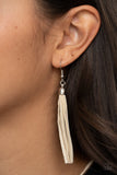 Feel at HOMESPUN - White Necklace - Paparazzi Accessories Necklace Bedazzle Me Pretty Mobile Fashion Boutique