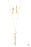 Feel at HOMESPUN - White Necklace - Paparazzi Accessories Necklace Bedazzle Me Pretty Mobile Fashion Boutique