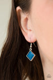 Feeling Inde-PENDANT - Blue Necklace - Paparazzi Accessories Necklace Bedazzle Me Pretty Mobile Fashion Boutique