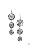 Festively Floral - Purple Earrings - Paparazzi Accessories Earrings Bedazzle Me Pretty Mobile Fashion Boutique