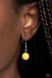 Fetching Filigree - Yellow Necklace - Paparazzi Accessories Necklace Bedazzle Me Pretty Mobile Fashion Boutique