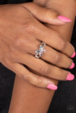 Fetching Flutter - Pink Ring - Paparazzi Accessories Ring Bedazzle Me Pretty Mobile Fashion Boutique
