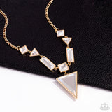 Fetchingly Fierce - Gold Necklace - Paparazzi Accessories Necklace Bedazzle Me Pretty Mobile Fashion Boutique