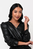Fetchingly Fierce - Gold Necklace - Paparazzi Accessories Necklace Bedazzle Me Pretty Mobile Fashion Boutique