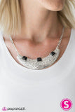 Fierce Fascination - Black Necklace - Paparazzi Accessories Necklace Bedazzle Me Pretty Mobile Fashion Boutique