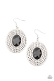 FIERCE Field - Black Earrings - Paparazzi Accessories Earrings Bedazzle Me Pretty Mobile Fashion Boutique