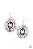 FIERCE Field - Silver Earrings - Paparazzi Accessories Earrings Bedazzle Me Pretty Mobile Fashion Boutique