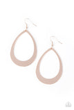 Fierce Fundamentals - Rose Gold Earrings - Paparazzi Accessories Earrings Bedazzle Me Pretty Mobile Fashion Boutique