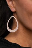 Fierce Fundamentals - Rose Gold Earrings - Paparazzi Accessories Earrings Bedazzle Me Pretty Mobile Fashion Boutique