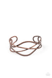 Fierce Fusion - Copper Bracelet - Paparazzi Accessories Bracelet Bedazzle Me Pretty Mobile Fashion Boutique