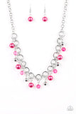 Fiercely Fancy - Pink Necklace - Paparazzi Accessories Necklace Bedazzle Me Pretty Mobile Fashion Boutique