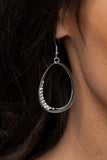 Fiercely Flauntable - White Earrings - Paparazzi Accessories Earrings Bedazzle Me Pretty Mobile Fashion Boutique
