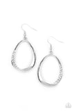 Fiercely Flauntable - White Earrings - Paparazzi Accessories Earrings Bedazzle Me Pretty Mobile Fashion Boutique