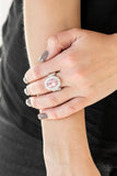 Fiercely Flawless - Pink Ring - Paparazzi Accessories Ring Bedazzle Me Pretty Mobile Fashion Boutique