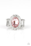 Fiercely Flawless - Pink Ring - Paparazzi Accessories Ring Bedazzle Me Pretty Mobile Fashion Boutique