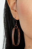 Fiercely Flexing - Copper Necklace - Paparazzi Accessories Necklace Bedazzle Me Pretty Mobile Fashion Boutique