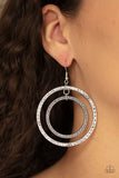 Fiercely Focused - Silver Earrings - Paparazzi Accessories Earrings Bedazzle Me Pretty Mobile Fashion Boutique