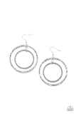 Fiercely Focused - Silver Earrings - Paparazzi Accessories Earrings Bedazzle Me Pretty Mobile Fashion Boutique