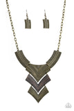 Fiercely Pharaoh - Multi Necklace - Paparazzi Accessories Necklace Bedazzle Me Pretty Mobile Fashion Boutique