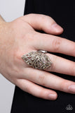 Fiery Foliage - Brown Ring - Paparazzi Accessories Ring Bedazzle Me Pretty Mobile Fashion Boutique