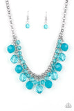 Fiesta Fabulous - Blue Necklace - Paparazzi Accessories Necklace Bedazzle Me Pretty Mobile Fashion Boutique