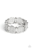 Filigree Fanfare - Silver Bracelet - Paparazzi Accessories Bracelet Bedazzle Me Pretty Mobile Fashion Boutique