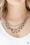Financially Fabulous - Purple Necklace - Paparazzi Accessories Necklace Bedazzle Me Pretty Mobile Fashion Boutique