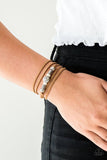 Find Your Way - White Bracelet - Paparazzi Accessories Bracelet Bedazzle Me Pretty Mobile Fashion Boutique
