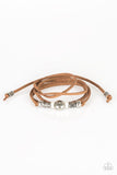 Find Your Way - White Bracelet - Paparazzi Accessories Bracelet Bedazzle Me Pretty Mobile Fashion Boutique