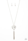 Finding My Forever - White Necklace - Paparazzi Accessories Necklace Bedazzle Me Pretty Mobile Fashion Boutique