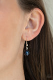Fine Florals - Blue Necklace - Paparazzi Accessories Necklace Bedazzle Me Pretty Mobile Fashion Boutique