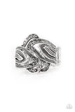 Fire and Ice - Silver Ring - Paparazzi Accessories Ring Bedazzle Me Pretty Mobile Fashion Boutique