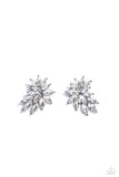 Fire Hazard - Black Post Earrings - Paparazzi Accessories Post Earrings Bedazzle Me Pretty Mobile Fashion Boutique