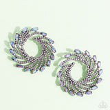 Firework Fanfare - Multi Post Earrings - Paparazzi Accessories Post Earrings Bedazzle Me Pretty Mobile Fashion Boutique