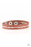 First Class TRAVELER - Brown Bracelet - Paparazzi Accessories Bracelet Bedazzle Me Pretty Mobile Fashion Boutique