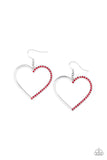 First Date Dazzle - Red Earrings - Paparazzi Accessories Earrings Bedazzle Me Pretty Mobile Fashion Boutique